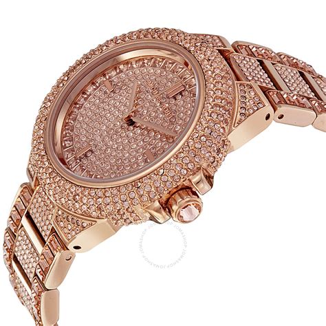 michael kors rose gold oversized watch|rose gold mk watch women's.